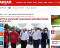 AKŞAM GAZETESİ ADALET YÜRÜYÜŞÜNÜN ARKASINDA TEZGAH BULDU