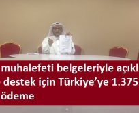 KATAR MUHALEFETİ BELGELERİ 3 YIL ÖNCE AÇIKLAMIŞTI,IŞİD’E DESTEK İÇİN TÜRKİYE’YE 1.375.000 DOLAR