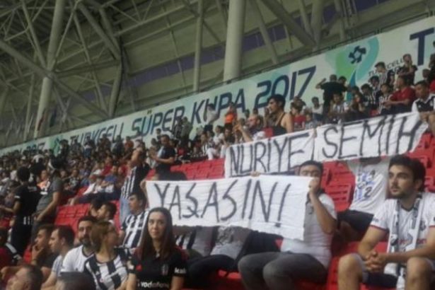 KONYA SPOR’UN ÖZRÜ KABAHATİNDEN BÜYÜK;NURİYE VE SEMİH PANKARTI VARDI!
