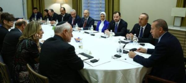 ONE MİNUTE! ERDOĞAN NEW YORK’TA YAHUDİ KURULUŞ TEMSİLCİLERİYLE GÖRÜŞTÜ