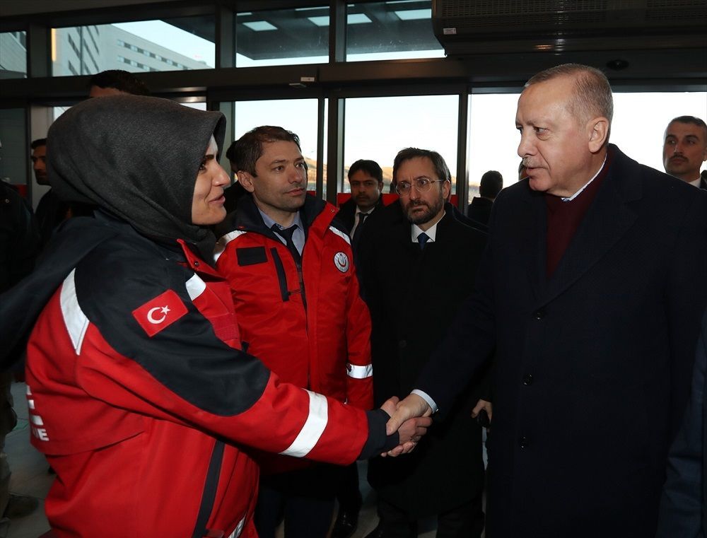 ERDOĞAN;BU TÜR AFETLER BİZİM İÇİN BÜYÜK BİR İMTİHAN