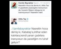 ATİLLA TAŞ’TAN YANDAŞ YAZARA TAŞ GİBİ CEVAP